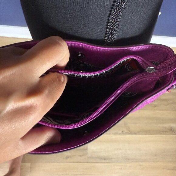 Tyler Rodan Magenta Adjustable Crossbody Shoulder Bag - Picture 7 of 12